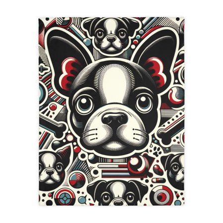 Boston Terrier - Throw Blanket - By Barkley Van Doodles