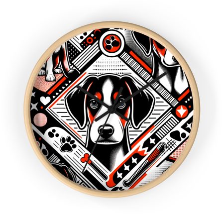 English Foxhound - Wall Clock - By Barker Picasso