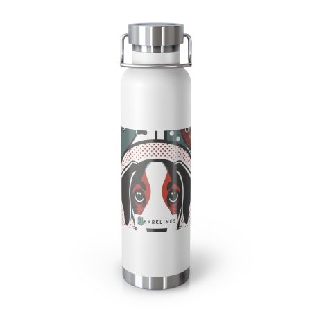 American Foxhound - 22 oz. Copper Vacuum Insulated Bottle  - By Baxter VanPoodle