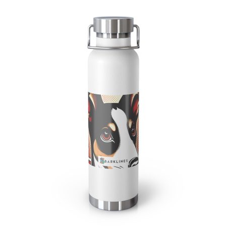 Ibizan Hound - 22 oz. Copper Vacuum Insulated Bottle  - By Baxter VanBones