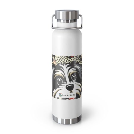 Tibetan Terrier - 22 oz. Copper Vacuum Insulated Bottle  - By Baxter VanPaw