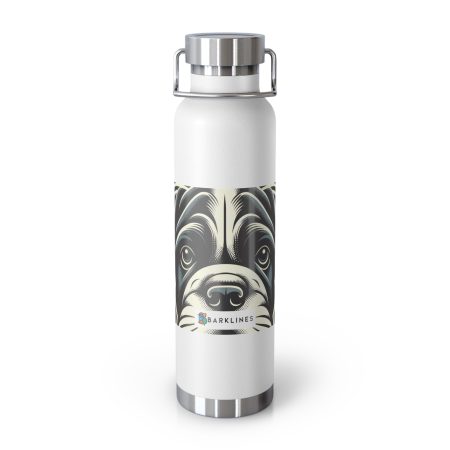 Bullmastiff - 22 oz. Copper Vacuum Insulated Bottle  - By Barkley VanTail