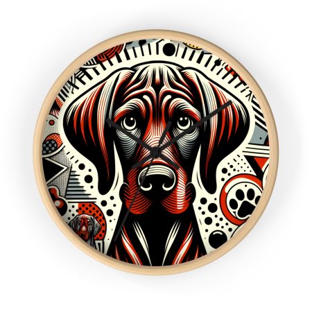 Wirehaired Vizsla - Wall Clock - By Baxter Monet