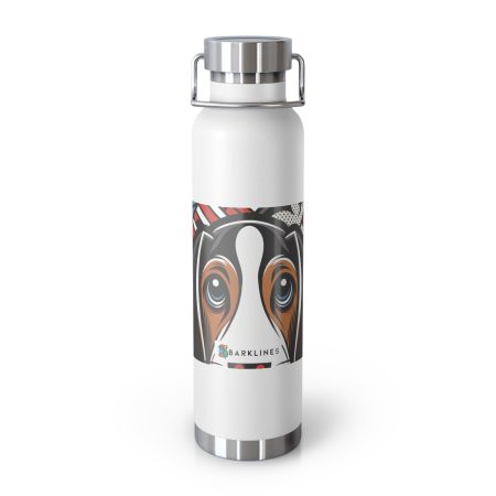 Treeing Walker Coonhound - 22 oz. Copper Vacuum Insulated Bottle  - By Rex Van Barkley