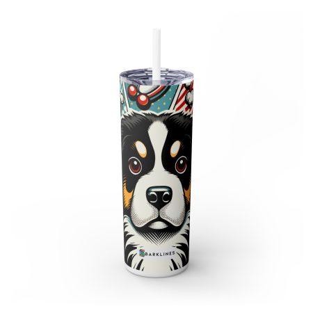 Tibetan Mastiff - 20 oz. Skinny Tumbler - By Rufus Barkley