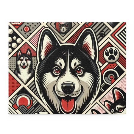 Norwegian Elkhound - Puzzle - By Baxter VanWoof