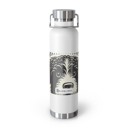 Spanish Water Dog - 22 oz. Copper Vacuum Insulated Bottle  - By Rufus VanBarkley