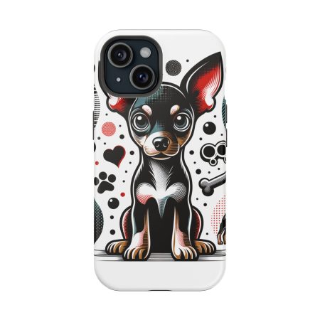 Miniature Pinscher - Impact Resistant Cell Phone Case - By Rex Monet