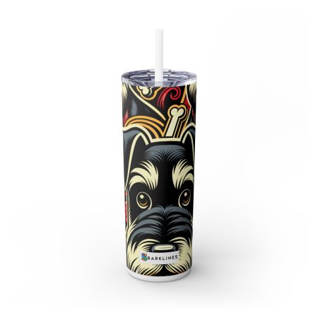 Standard Schnauzer - 20 oz. Skinny Tumbler - By Baxter Monet