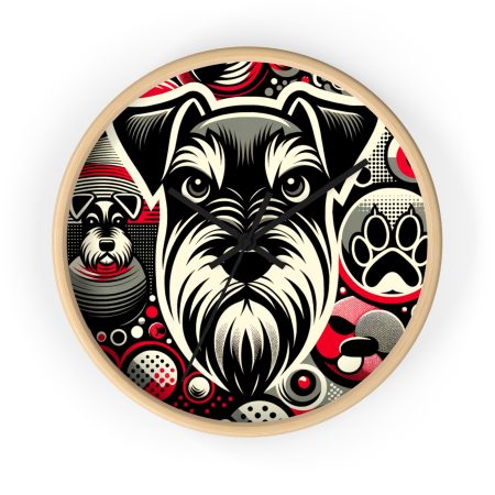 Schnauzer - Wall Clock - By Biscuit Van Woof