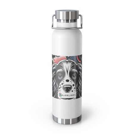 Cocker Spaniel - 22 oz. Copper Vacuum Insulated Bottle  - By Baxter Monet