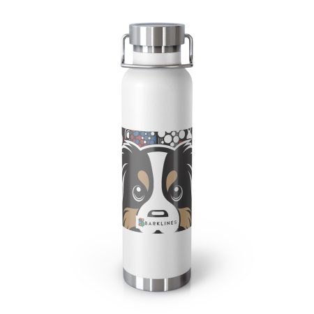Swedish Lapphund - 22 oz. Copper Vacuum Insulated Bottle  - By Buster Van Doodle