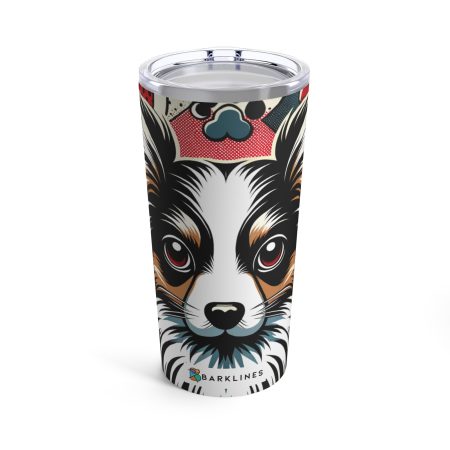 Papillon - 20 oz. Tumbler - By Baxter VanWoofington