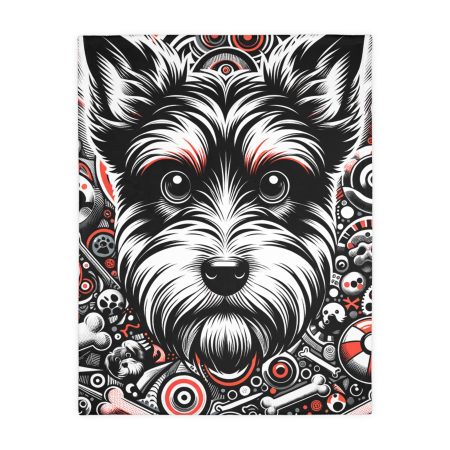 Australian Terrier - Throw Blanket - By Baxter Puptasso