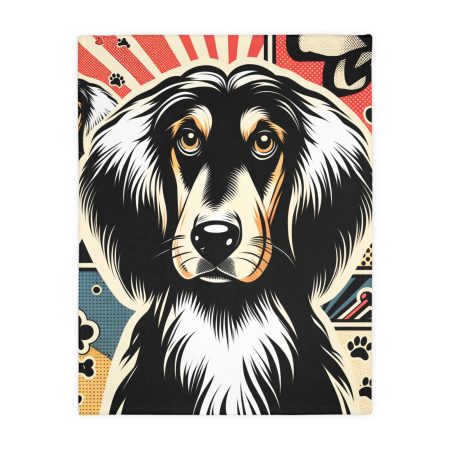 Afghan Hound - Throw Blanket - By Baxter Dalmatiano