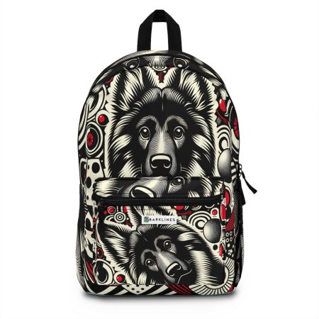 Tervuren Shepherd - Backpack - By Biscuit Van Barkley