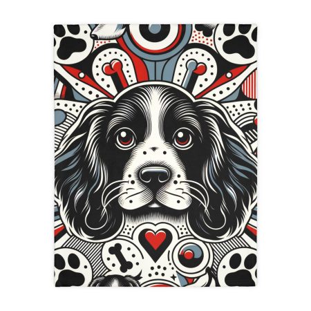English Cocker Spaniel - Throw Blanket - By Barkley VanPaw