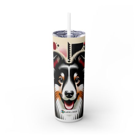 Shetland Sheepdog - 20 oz. Skinny Tumbler - By Baxter Monet