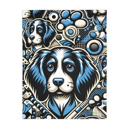 Blue Picardy Spaniel - Throw Blanket - By Baxter Monet