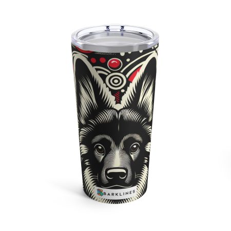 Tervuren Shepherd - 20 oz. Tumbler - By Biscuit Van Barkley