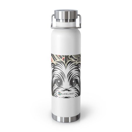 Maltese - 22 oz. Copper Vacuum Insulated Bottle  - By Fritz Watercolor