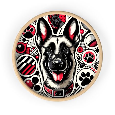 Belgian Malinois - Wall Clock - By Biscuit Van Barkley