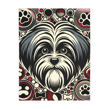 Lhasa Apso - Throw Blanket - By Rex Van Gogh