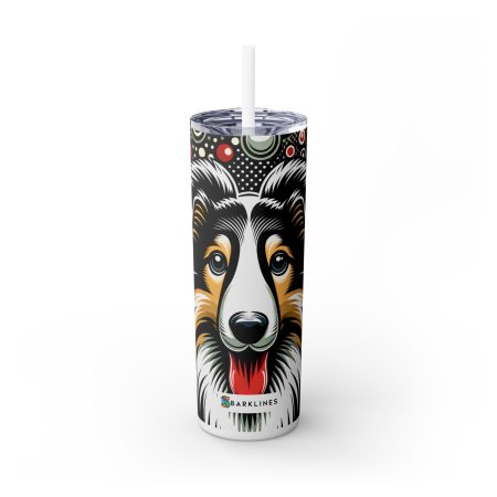 Collie - 20 oz. Skinny Tumbler - By Baxter VanGogh