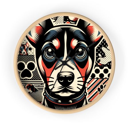 Manchester Terrier - Wall Clock - By Baxter Monet