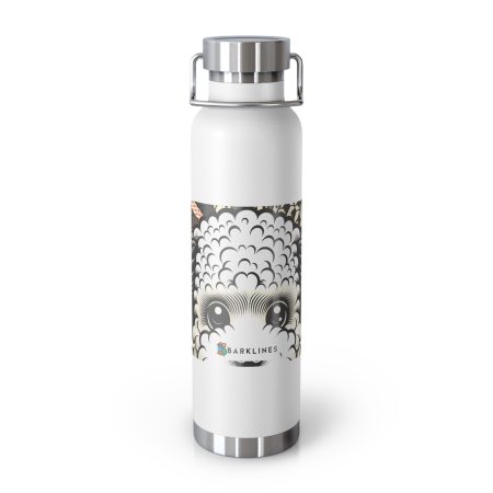 Bichon Frise - 22 oz. Copper Vacuum Insulated Bottle  - By Rex Van Gogh