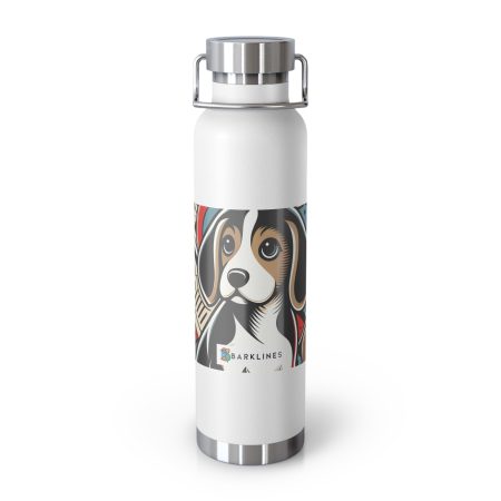 Beagle - 22 oz. Copper Vacuum Insulated Bottle  - By Baxter Remington