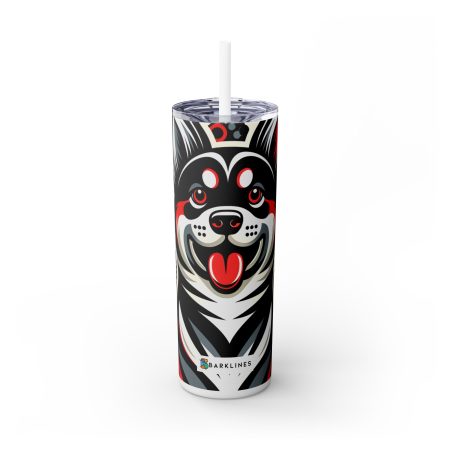 Karelian Bear Dog - 20 oz. Skinny Tumbler - By Maxwell Pawsley