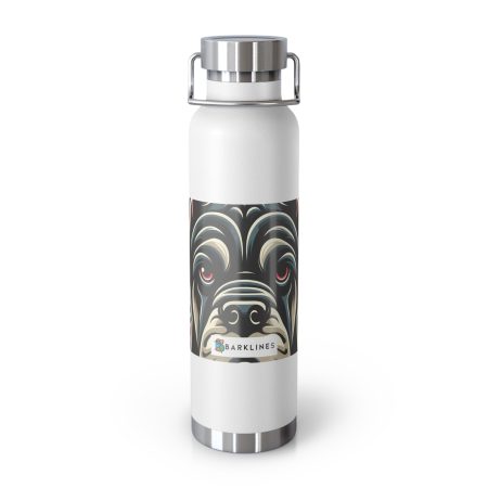 Cane Corso - 22 oz. Copper Vacuum Insulated Bottle  - By Baxter Monet