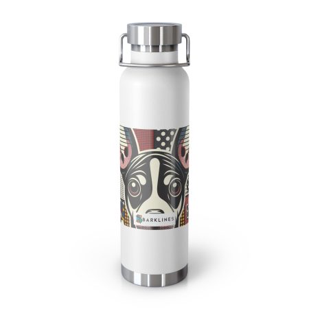 Mexican Hairless Dog - 22 oz. Copper Vacuum Insulated Bottle  - By Rufus Barkley