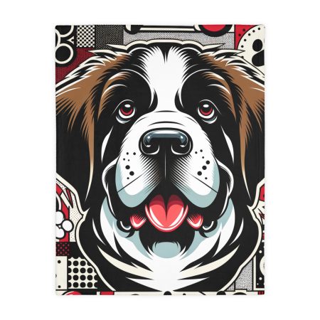 St. Bernard - Throw Blanket - By Baxter VanPoodle