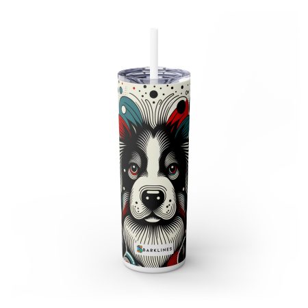 Puli - 20 oz. Skinny Tumbler - By Baxter Doodlepaw