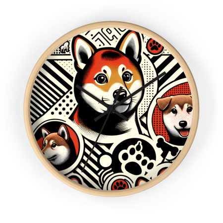 Shiba Inu - Wall Clock - By Baxter Monet