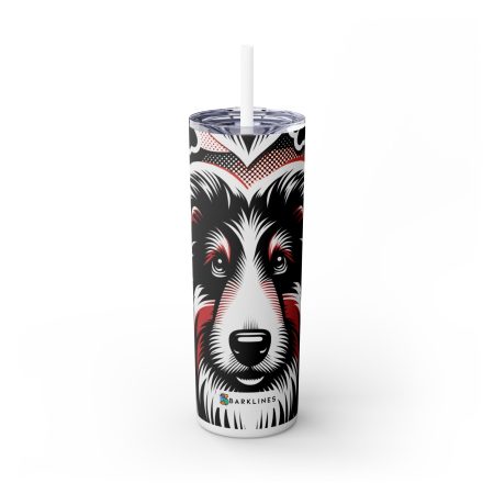 Bearded Collie - 20 oz. Skinny Tumbler - By Biscuit VanGogh