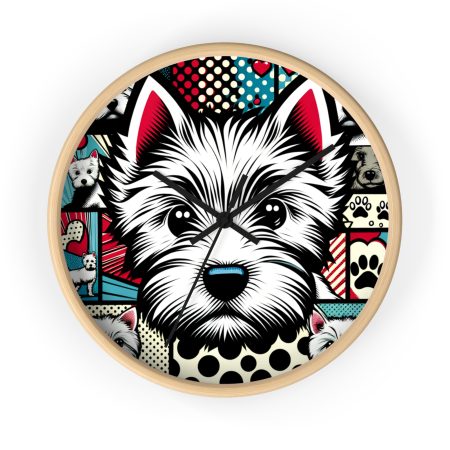 West Highland White Terrier - Wall Clock - By Baxter Monet