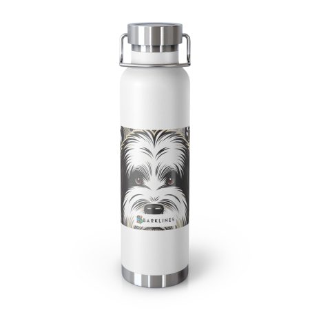 Old English Sheepdog - 22 oz. Copper Vacuum Insulated Bottle  - By Maxwell Pawsley