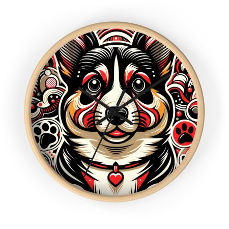 Pembroke Welsh Corgi - Wall Clock - By Fresco Pawsley