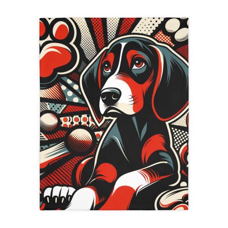 Redbone Coonhound - Throw Blanket - By Rex Monet
