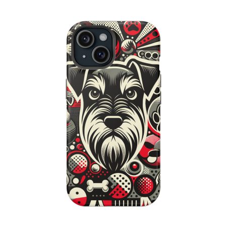 Schnauzer - Impact Resistant Cell Phone Case - By Biscuit Van Woof