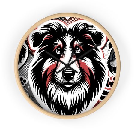 Bearded Collie - Wall Clock - By Biscuit VanGogh