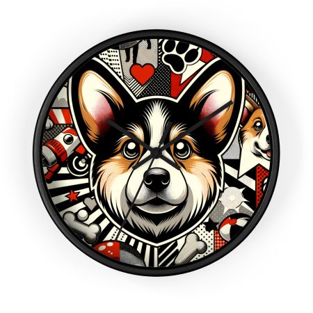 Cardigan Welsh Corgi - Wall Clock - By Rufus Barkley